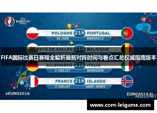 FIFA国际比赛日赛程全解析最新对阵时间与看点汇总权威指南版本